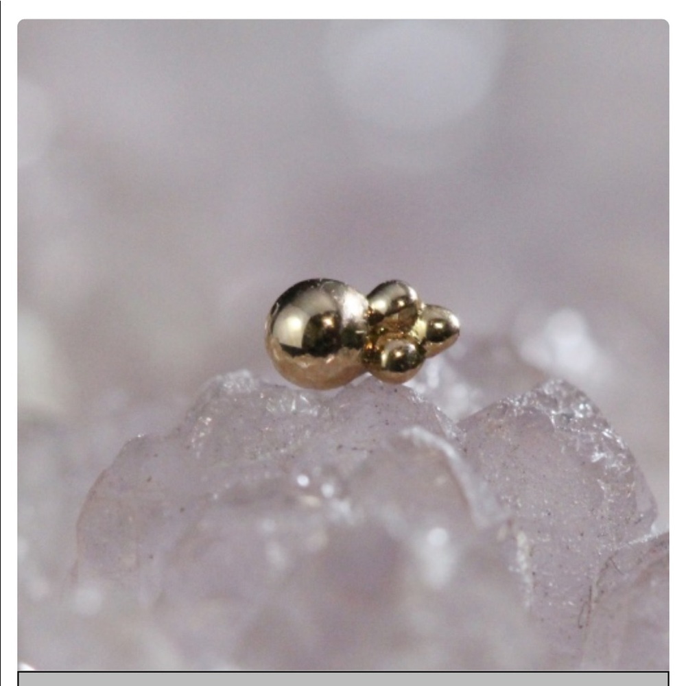 Anatometal 18k Rose Gold Desta Threadless Ends(2)